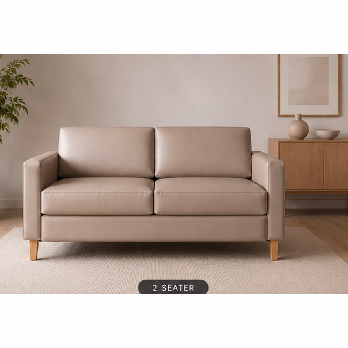Two-seater Novamed lounge with arms
