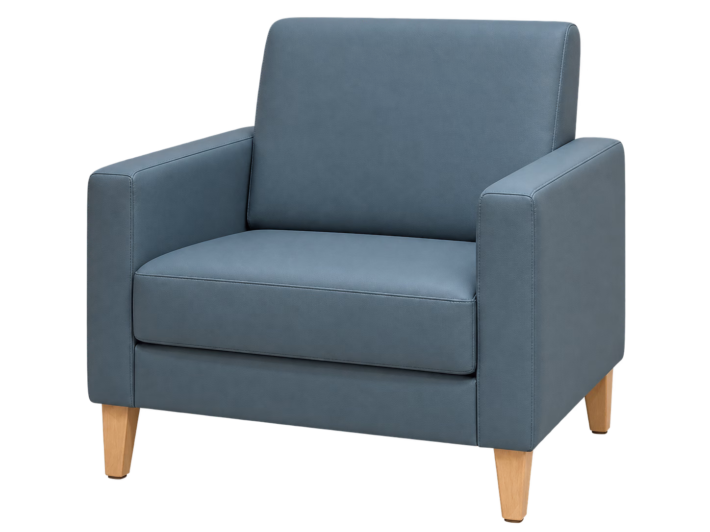 Blue Novamed lounge chair with arms