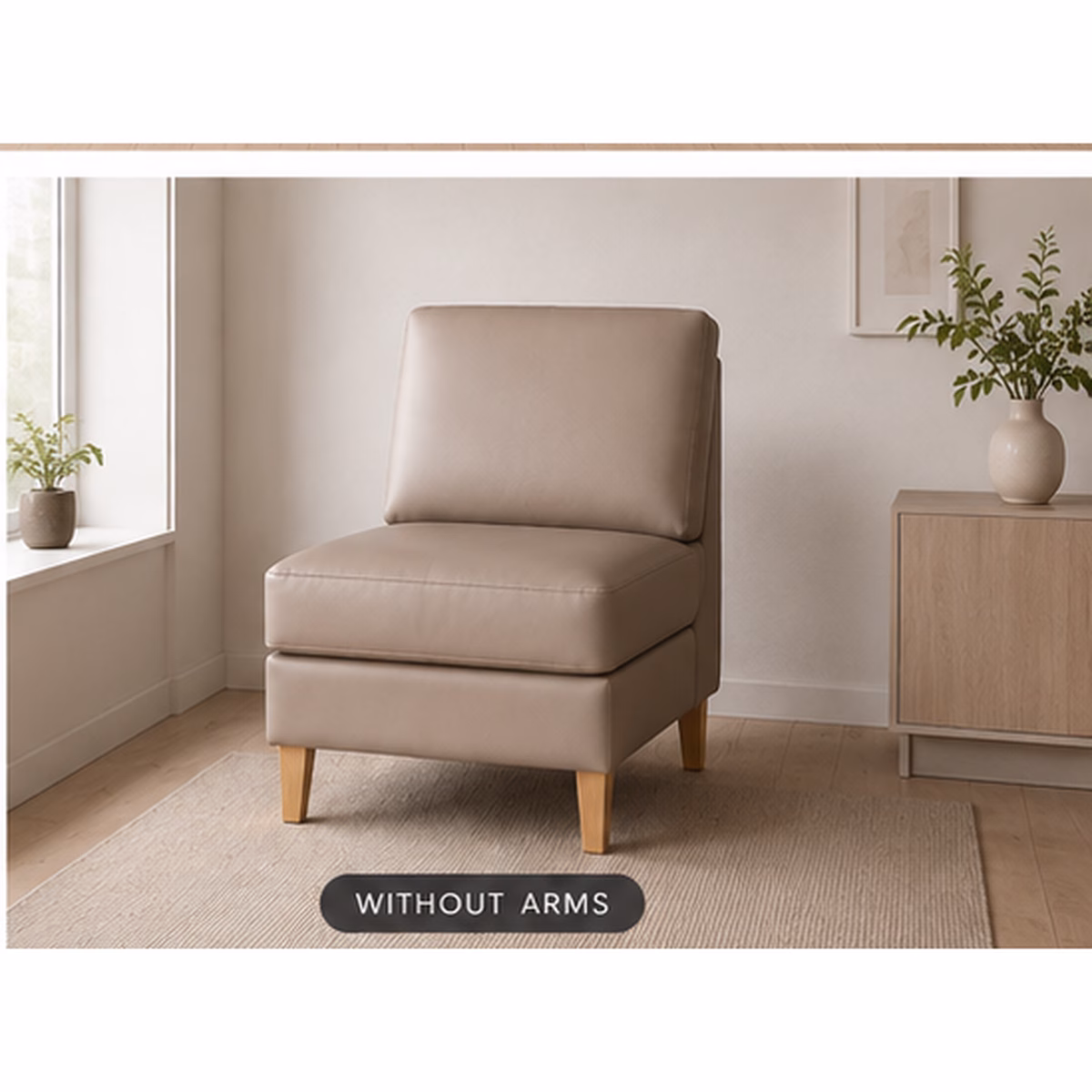 Armless Novamed lounge chair